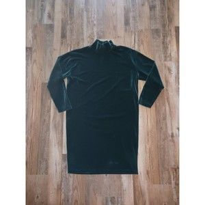 Land's End Velvety Long Sleeve Dress Size L